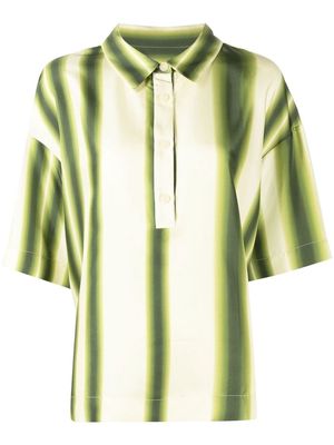 Christopher Esber striped polo shirt - Green