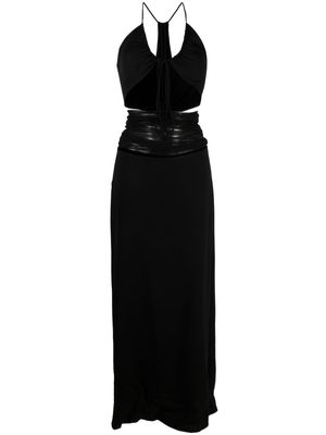 Christopher Esber tulle-panel cut-out dress - Black