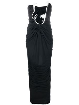 Christopher Esber Urchin cut-out strapless gown - Black