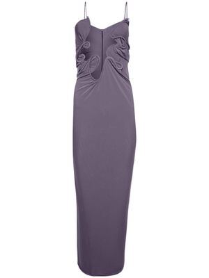 Christopher Esber Venus rippled maxi dress - Grey