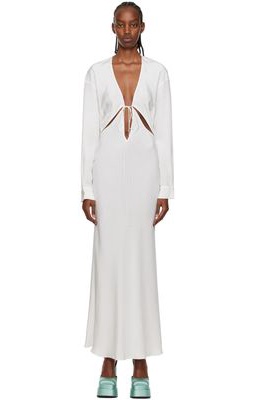 Christopher Esber White Triquetra Maxi Dress