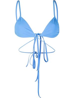 Christopher Esber wrap around bikini top - Blue