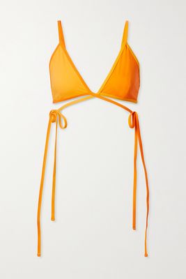 Christopher Esber - Wrap Triangle Bikini Top - Orange