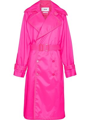 Christopher John Rogers belted-waist trench coat - Pink