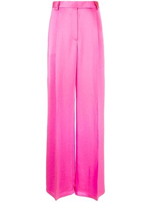 Christopher John Rogers jacquard high-waisted trousers - Pink