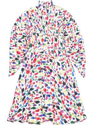 Christopher Kane abstract-print midi dress - White