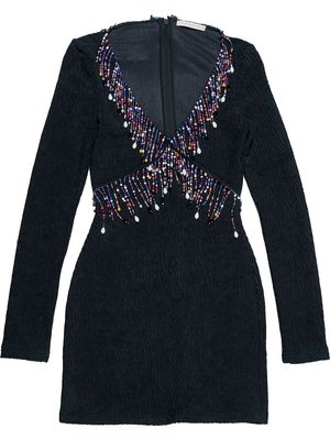 Christopher Kane bead-embellished minidress - Black