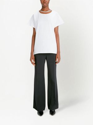 Christopher Kane chain-link detail T-shirt - White