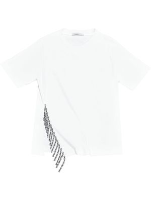 Christopher Kane crystal-embellished Cupchain T-shirt - White