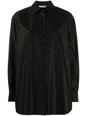 Christopher Kane crystal-embellished shirt - Black