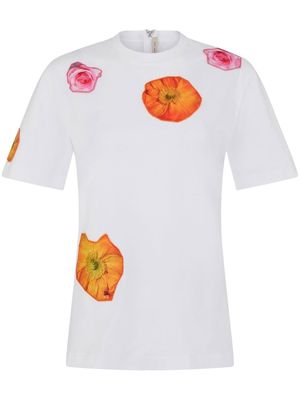 Christopher Kane Full Bloom T-shirt - WHITE