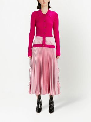 Christopher Kane midi pleated skirt - Pink