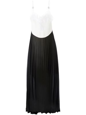 Christopher Kane Mrs Robinson pleated lace-trim dress - Black