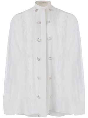 Christopher Kane Secrets lace-trim blouse - White