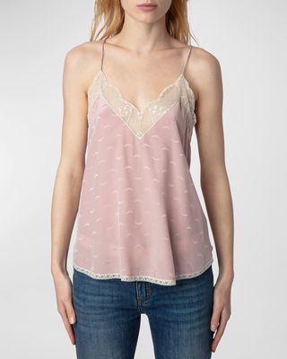 Christy Jacquard Wings Tank Top