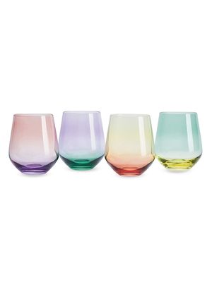Chroma Stemless Four-Piece Wine Glass Set