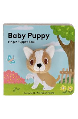Chronicle Books 'Baby Puppy' Finger Puppet Board Book in Multicolor