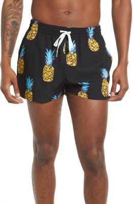 Chubbies Classic Stretch Swim Trunks in The Pineapple Sundaes