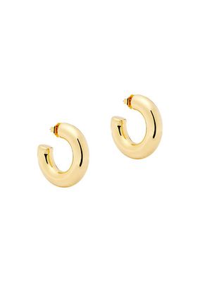Chubby 24K Gold-Plated Hoop Earrings