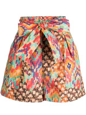 Chufy abstract-print tailored short - Multicolour
