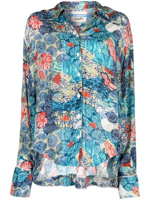 Chufy floral-print spread-collar shirt - Multicolour