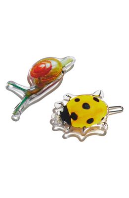 Chunks Assorted 2-Pack Critter Hair Clips in Yellow Multi