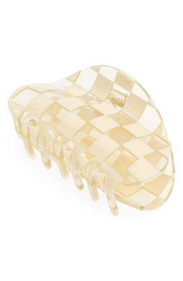 Chunks Checker Claw Clip in Clear And Ivory
