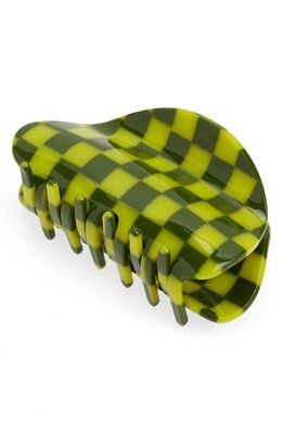 Chunks Checker Claw Clip in Green