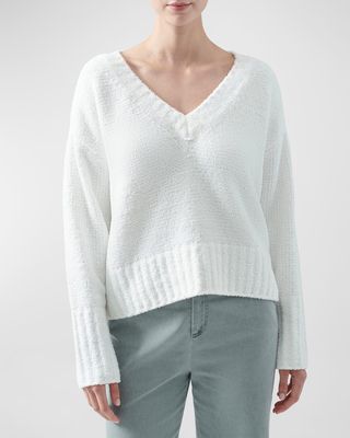 Chunky Knit V-Neck Sweater