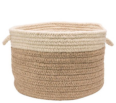 Chunky Natural Wool Dipped Basket