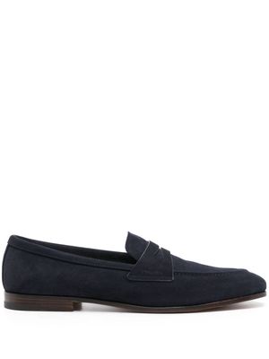 Church's almond-toe suede loafers - Blue