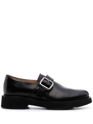Church's buckled polished-leather loafers - BLACK