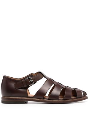 Church's caged leather sandals - Brown