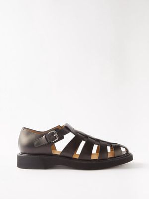 Church's - Hove Caged-leather Sandals - Mens - Black