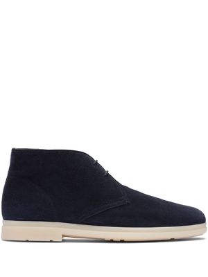 Church's lace-up suede boots - Blue
