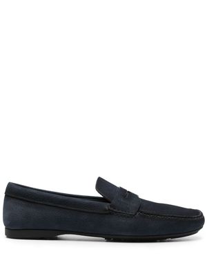Church's pebbled-leather loafers - Blue
