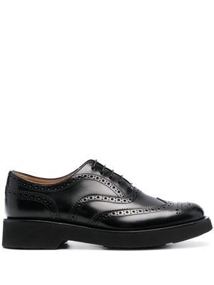 Church's perforated leather oxfords - Black