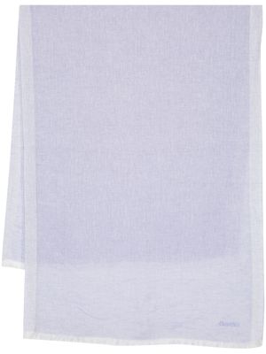 Church's plain-print knitted scarf - Purple