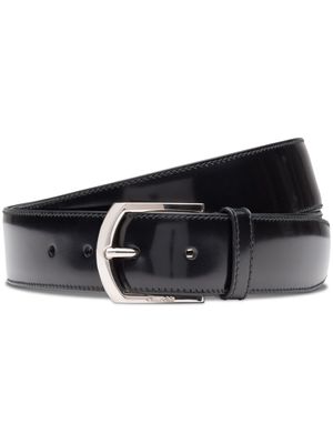 Church's polished buckle-fastening leather belt - Black