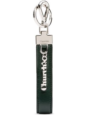 Church's St James leather keyring - Green