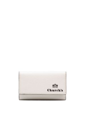 Church's St James tri-fold leather key holder - White