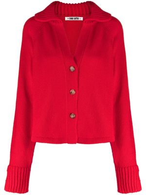 Ciao Lucia Bireno V-neck knitted cardigan - Red