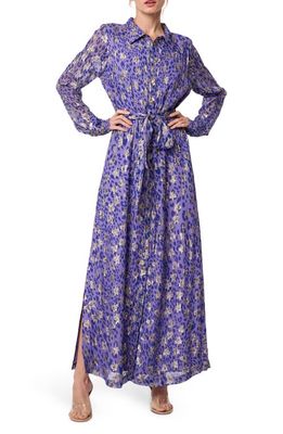 CIEBON Jynai Long Sleeve Shirtdress in Lavender
