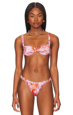 CIN CIN Ariel Bikini Top in Lavender