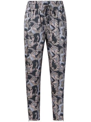 Cinq A Sept Adalie floral-print high-waisted trousers - RAVEN MULTI