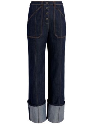 Cinq A Sept Benji high-rise flared jeans - Blue