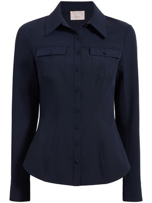 Cinq A Sept button-up long-sleeve shirt - Blue