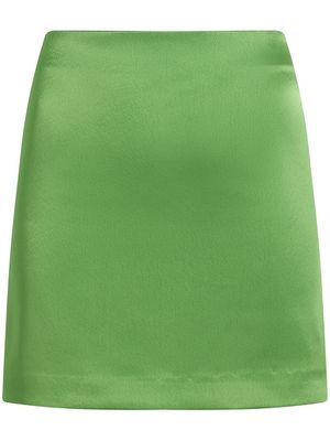 Cinq A Sept Doris satin mini skirt - Green