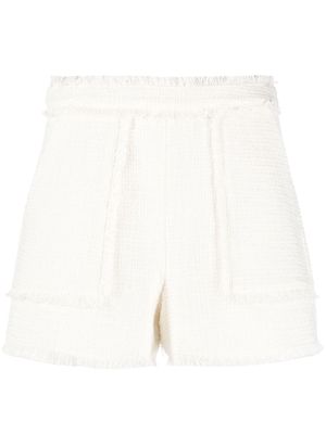 Cinq A Sept fringe-detail shorts - Neutrals