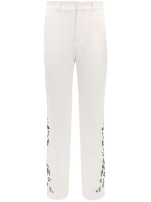 Cinq A Sept Heatset Lilac Vine trousers - White